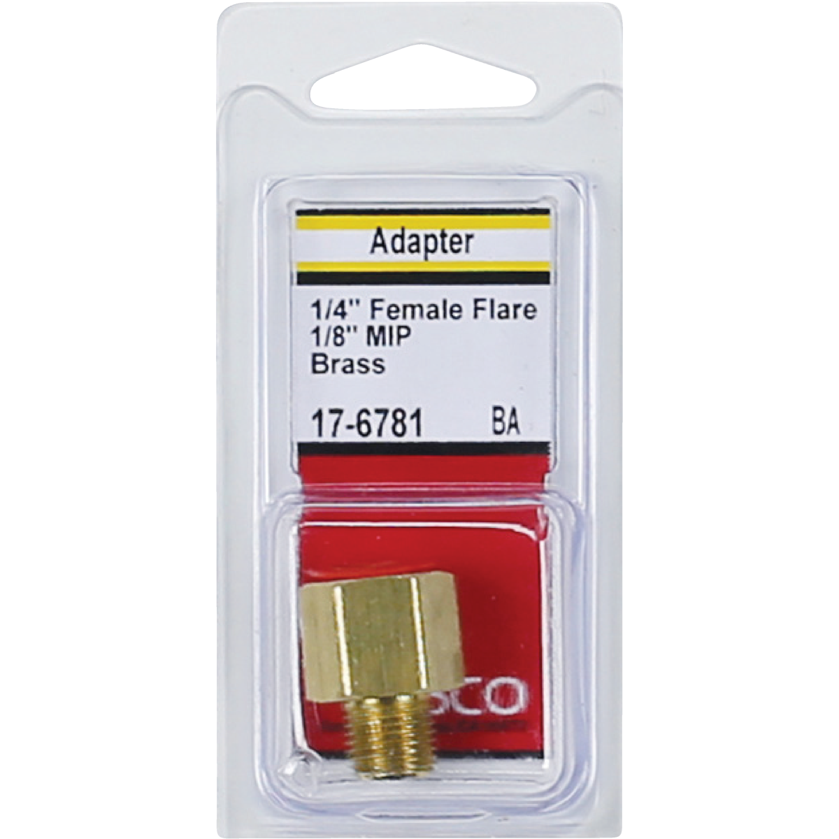 Lasco 1/4 In. F x 1/8 In. MPT Brass Flare Adapter Image 2