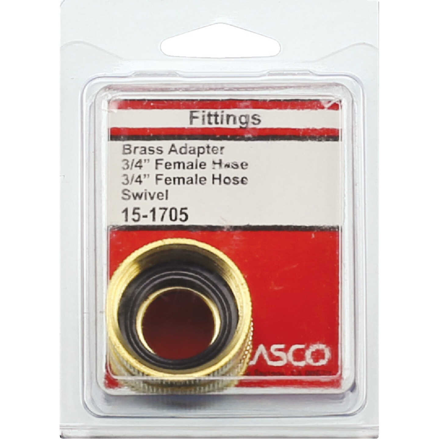 Lasco 3/4 In. FHT x 3/4 In. FHT Brass Adapter Image 2