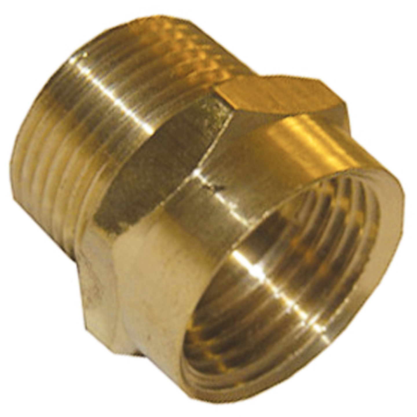Lasco 3/4 In. FHT x 3/4 In. MPT x 1/2 In. FPT Brass Adapter Image 1