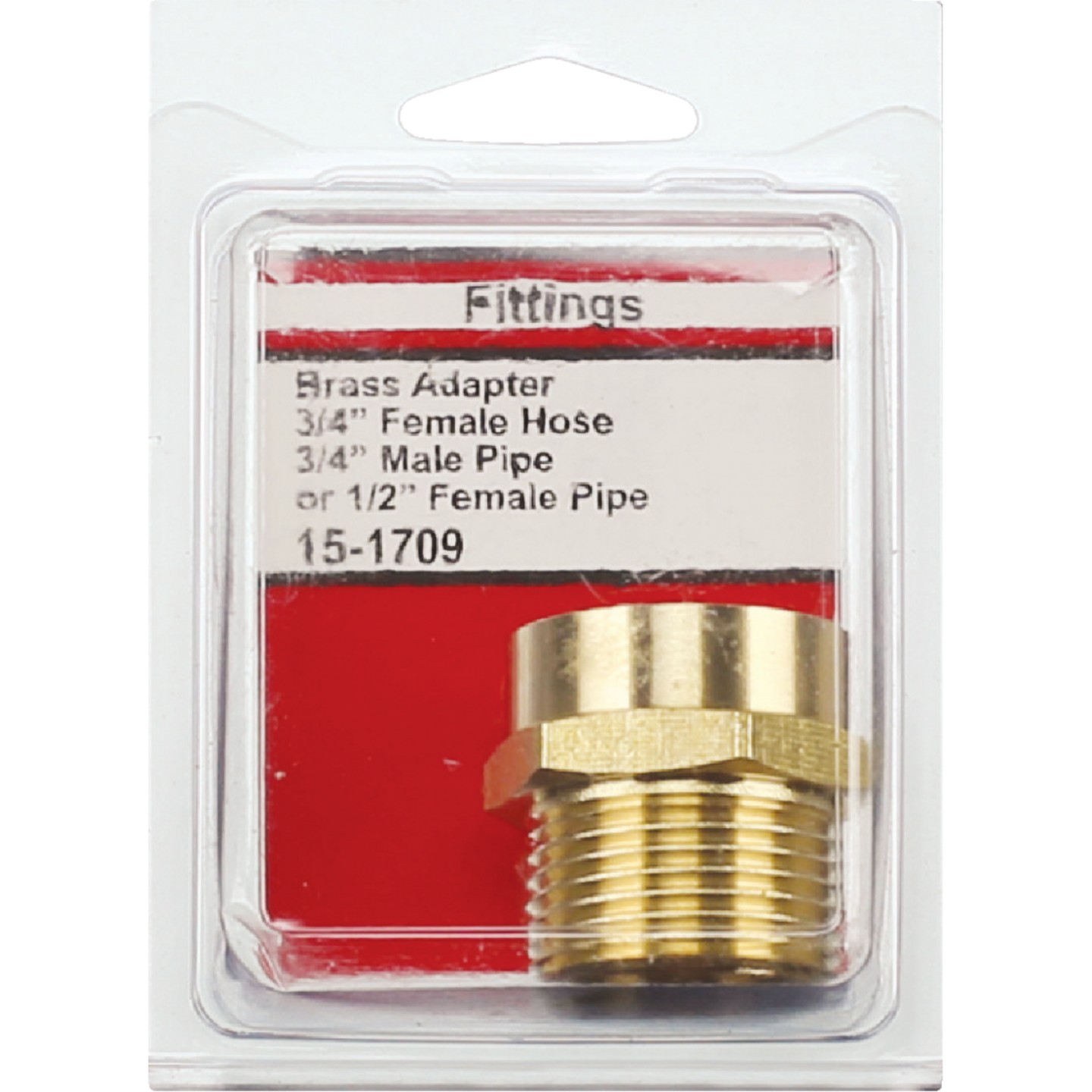 Lasco 3/4 In. FHT x 3/4 In. MPT x 1/2 In. FPT Brass Adapter Image 2