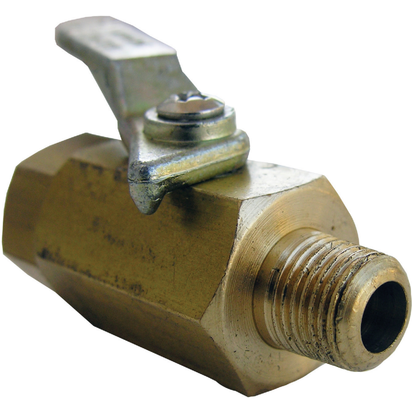 Lasco 1/8 In. FIP x 1/8 In. MIP Brass Threaded Ball Valve Image 1
