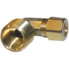 Lasco 3/8 In. C x 1/2 In. MPT 90 Deg. Compression Brass Elbow (1/4 Bend) Image 1
