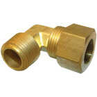 Lasco 1/2 C x 3/8 In. MPT 90 Deg. Compression Brass Elbow (1/4 Bend) Image 1