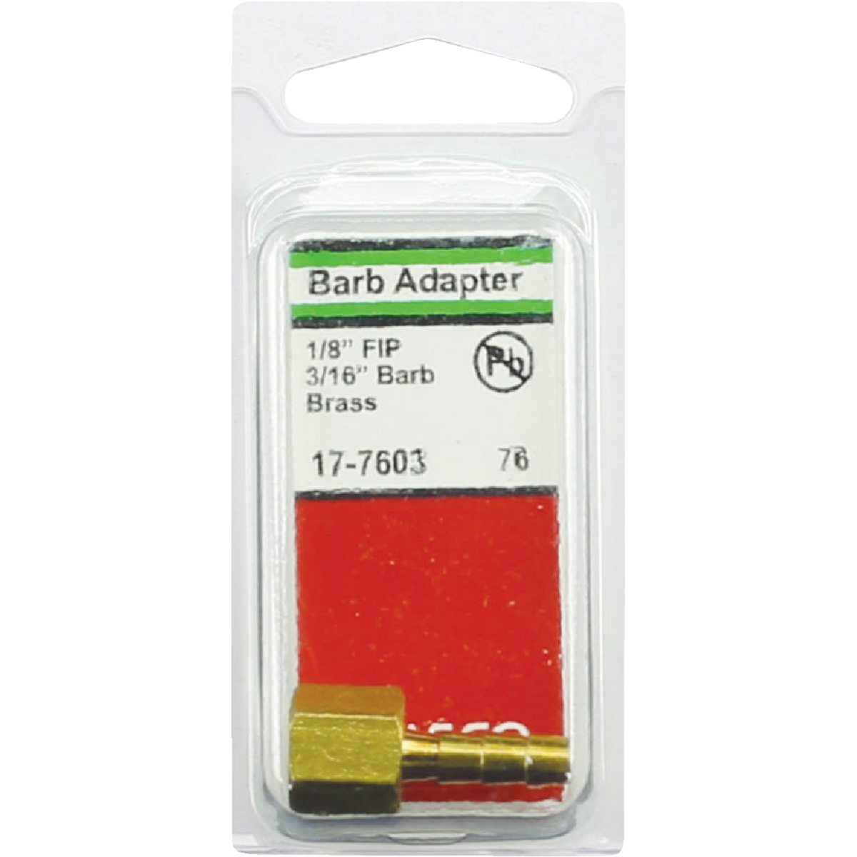 Lasco 1/8 In. FPT X 3/16 In. Brass Hose Barb Adapter Image 2