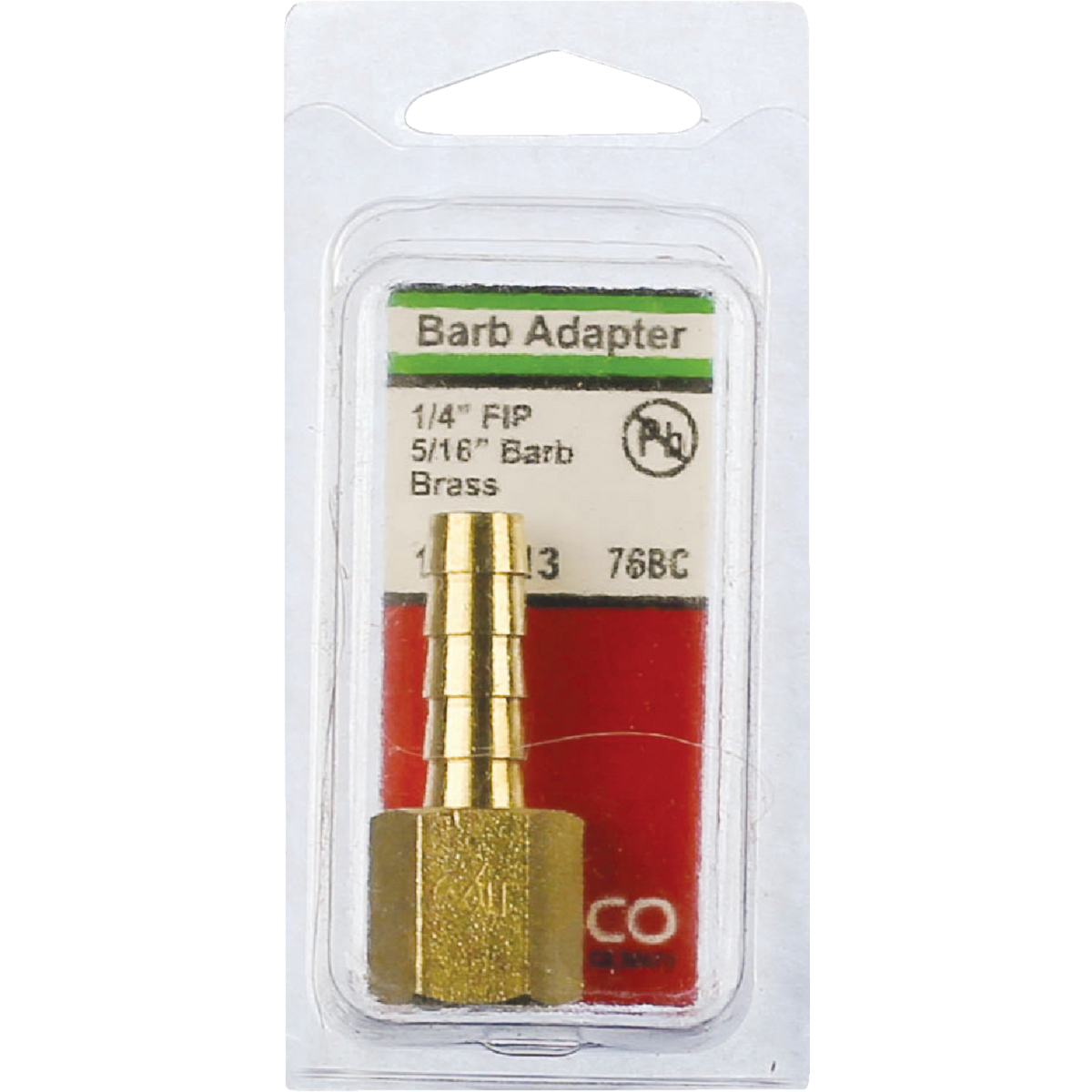 Lasco 1/4 In. FPT x 5/16 In. Brass Hose Barb Adapter Image 2