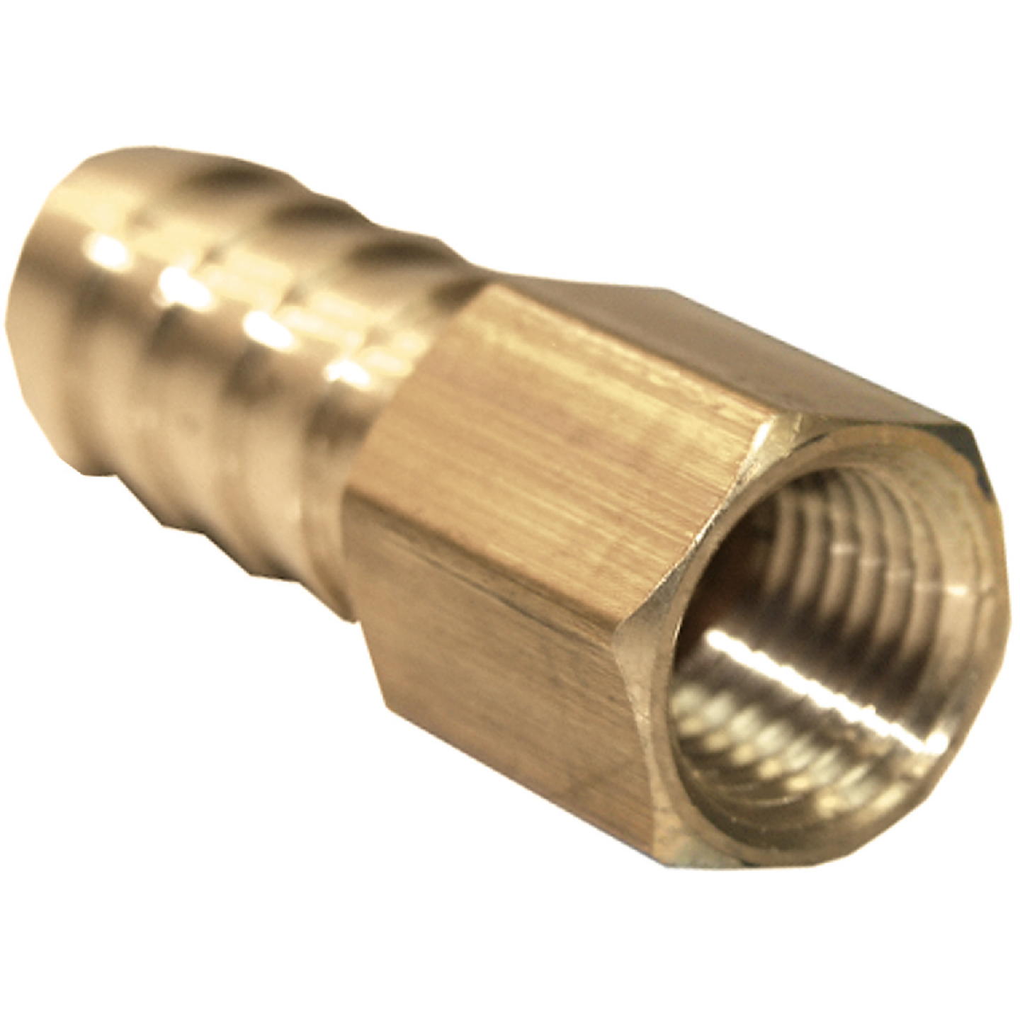 Lasco 3/8 In. FPT x 1/4 In. Brass Hose Barb Adapter Image 1