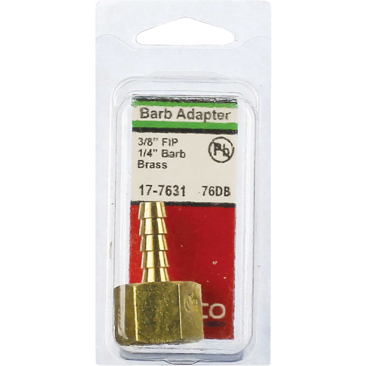 Lasco 3/8 In. FPT x 1/4 In. Brass Hose Barb Adapter Image 2