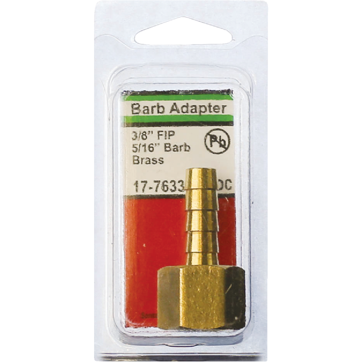 Lasco 3/8 In. FPT x 5/16 In. Brass Hose Barb Adapter Image 2
