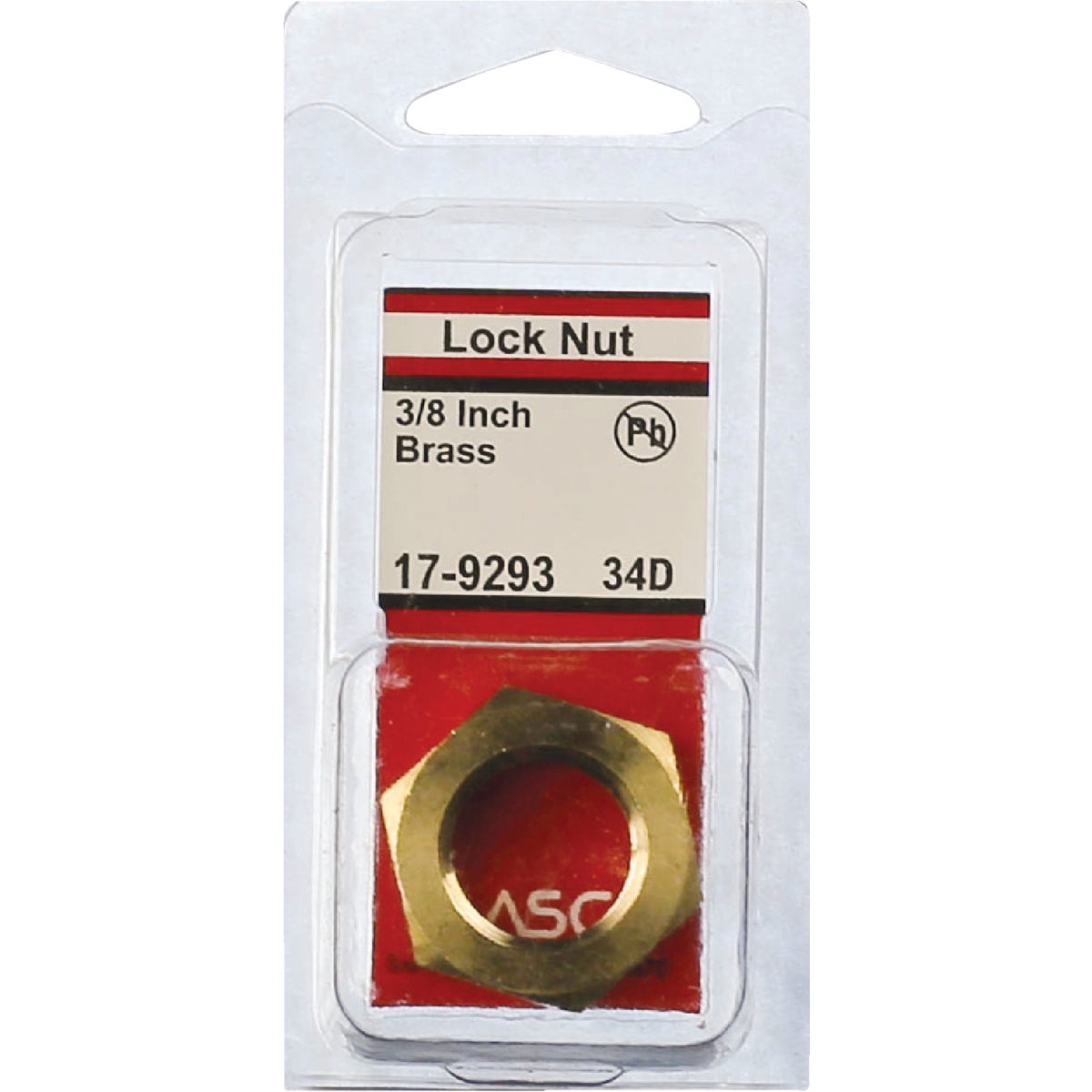 Lasco 3/8 In. FPT Brass Lock Nut Image 2