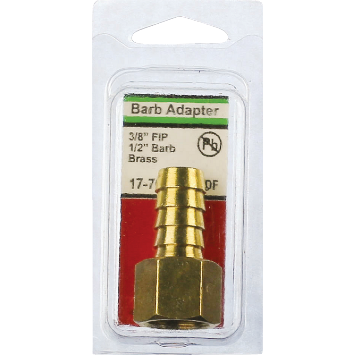 Lasco 3/8 In. FPT x 1/2 In. Brass Hose Barb Adapter Image 2