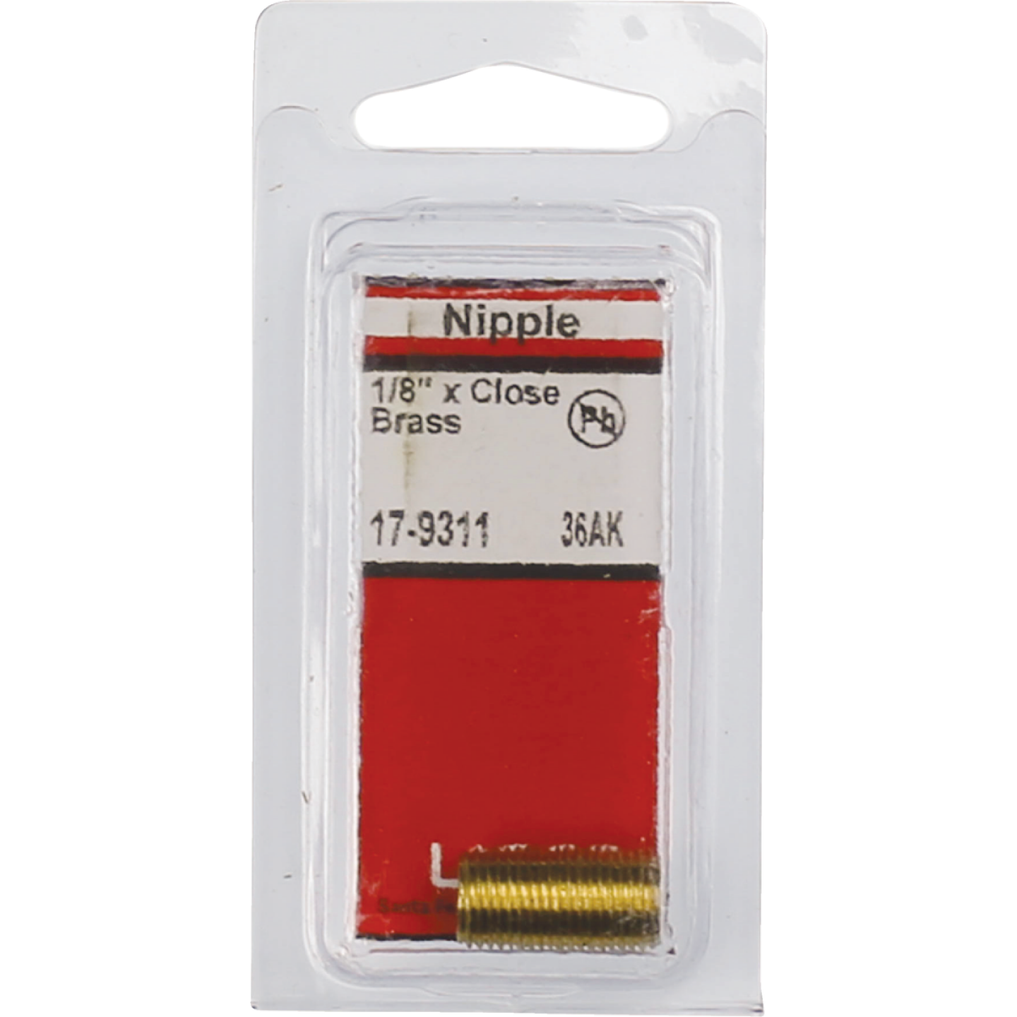 Lasco 1/8 In. x Close Brass Nipple Image 2
