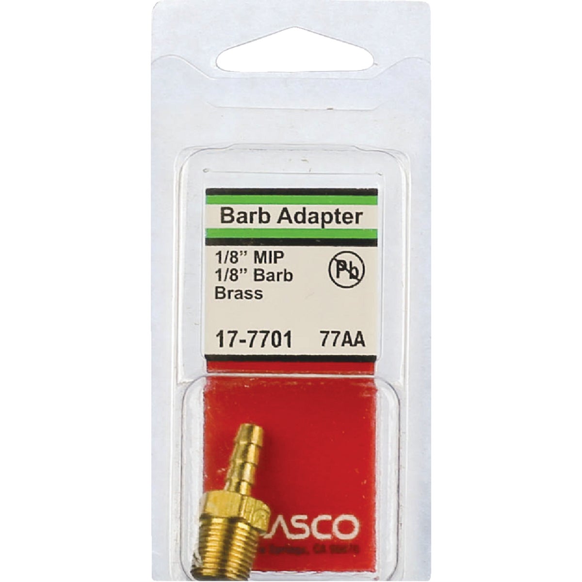 Lasco 1/8 In. MPT x 1/8 In. Brass Hose Barb Adapter Image 2