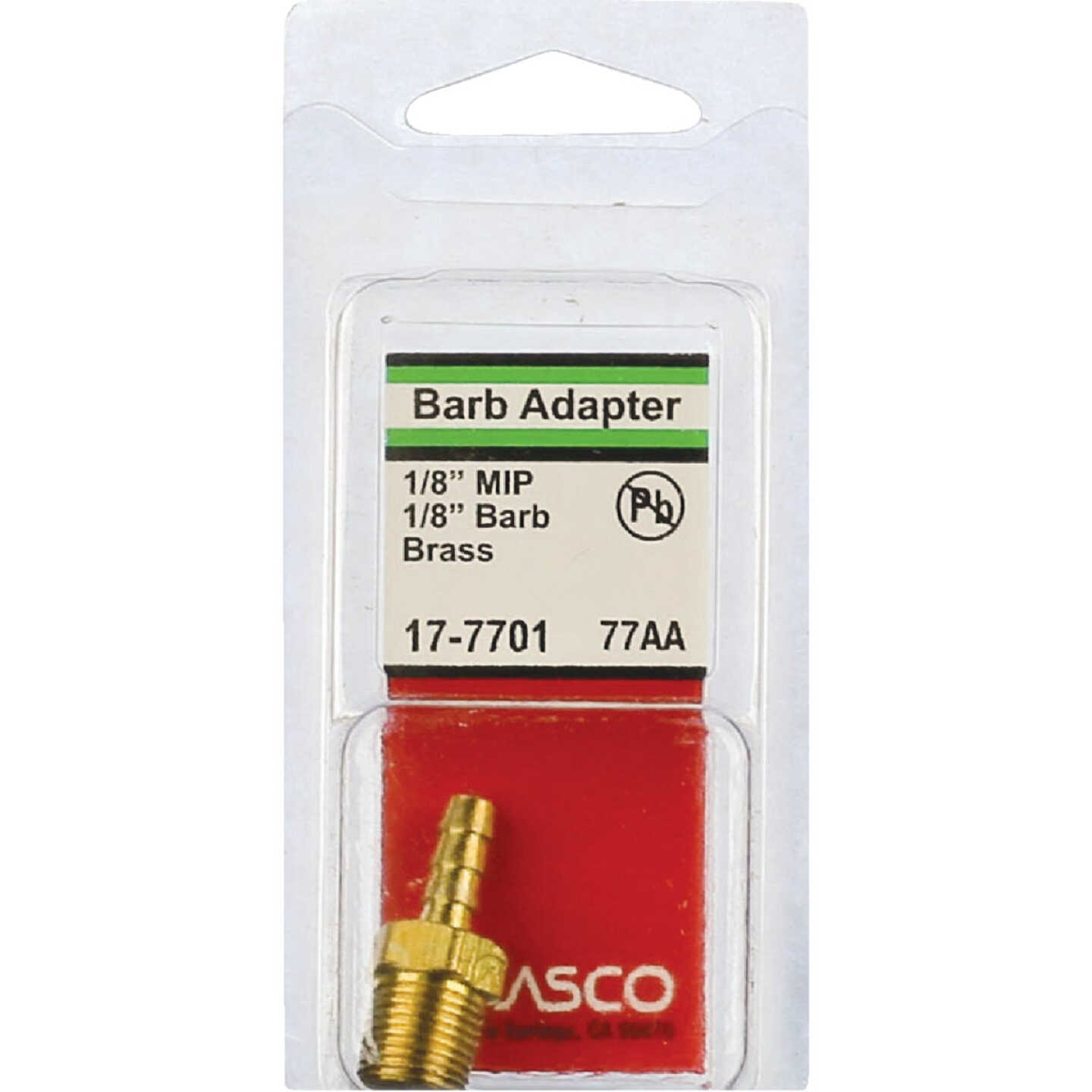 Lasco 1/8 In. MPT x 1/8 In. Brass Hose Barb Adapter Image 2