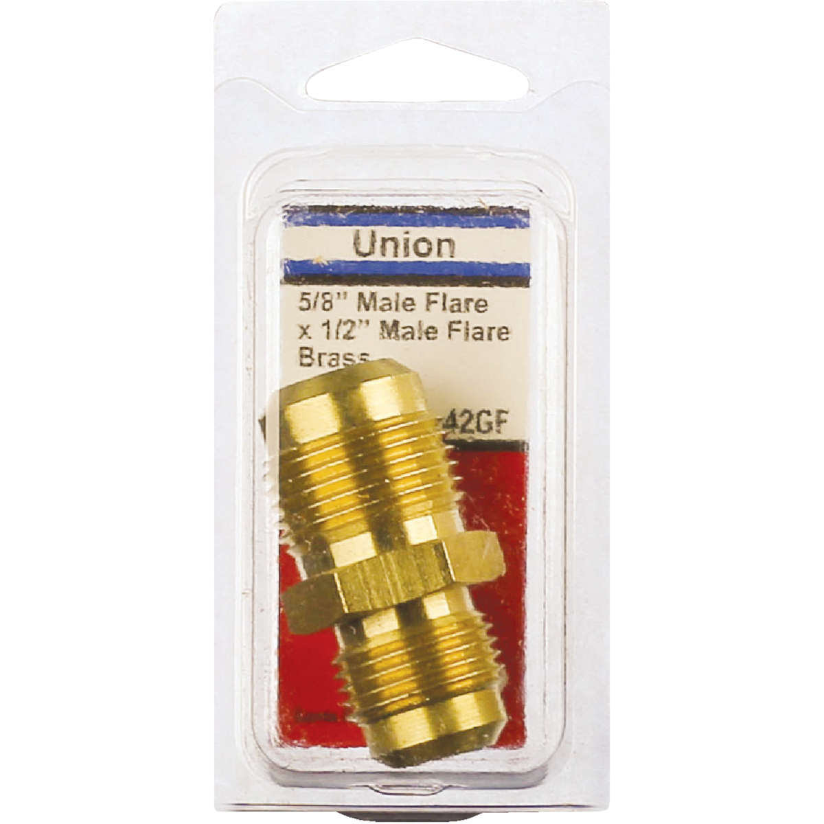 Lasco 5/8 In. x 1/2 In. Brass Reducing Flare Union Image 2