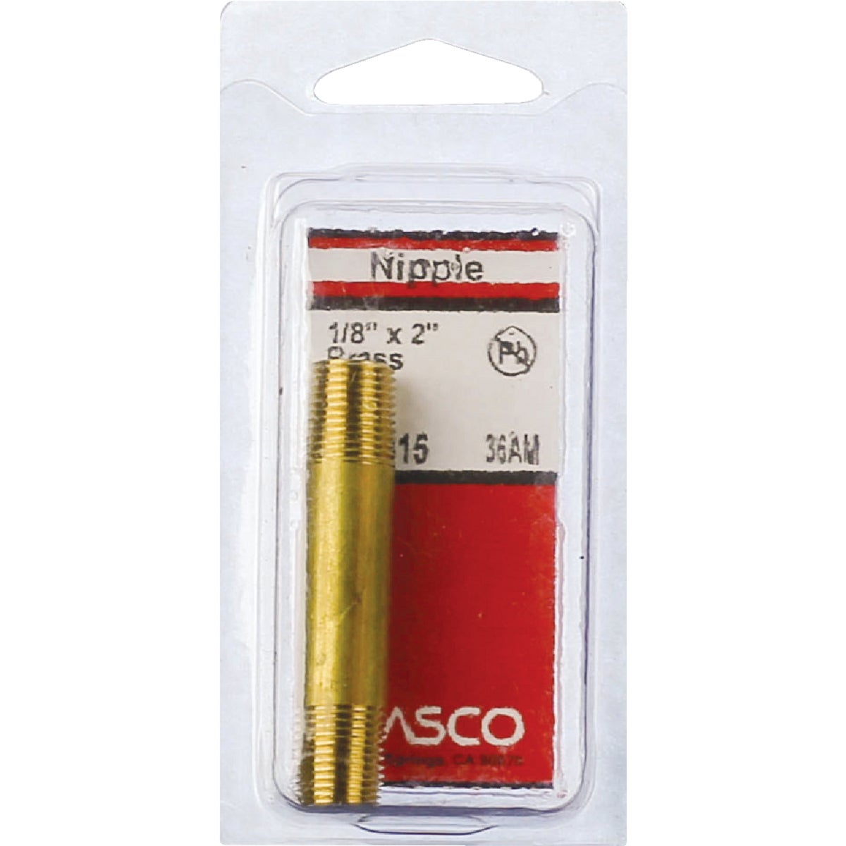 Lasco 1/8 In. x 2 In. Brass Nipple Image 2