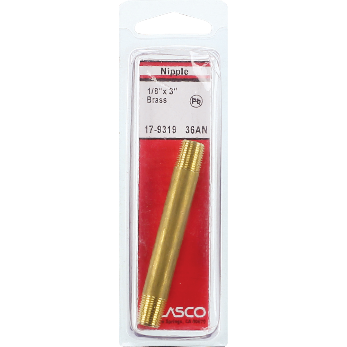 Lasco 1/8 In. x 3 In. Brass Nipple Image 2