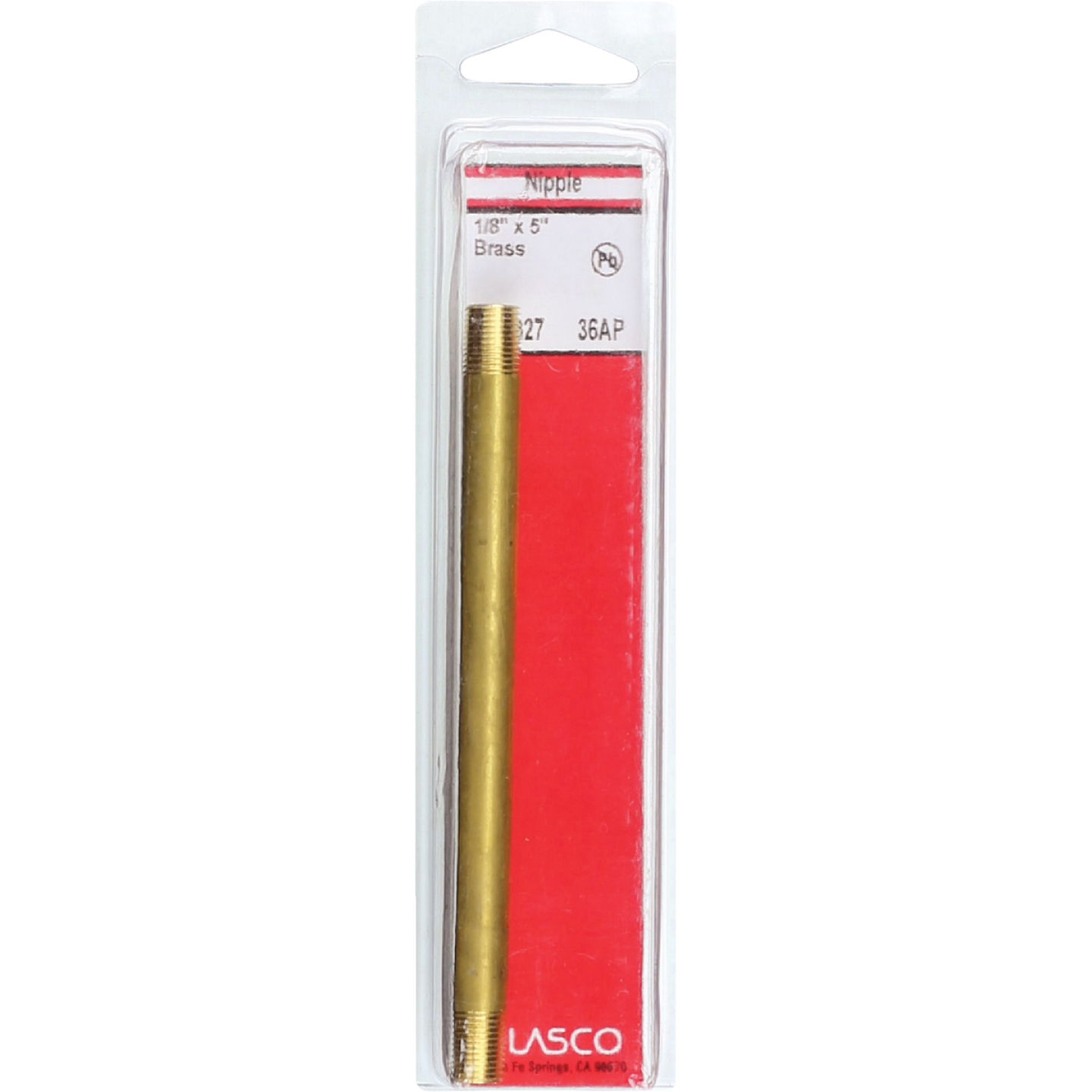 Lasco 1/8 In. x 5 In. Brass Nipple Image 2