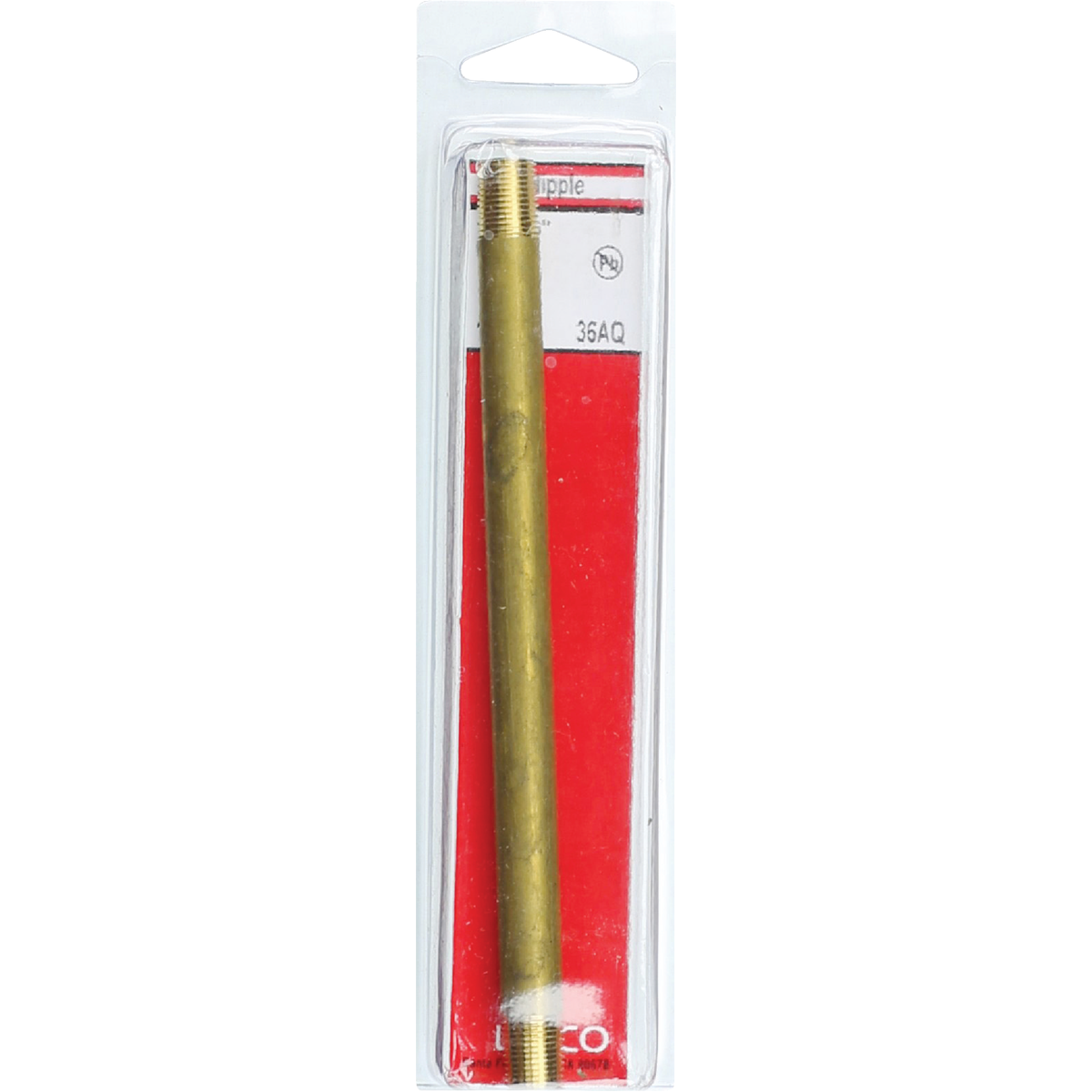 Lasco 1/8 In. x 6 In. Brass Nipple Image 2