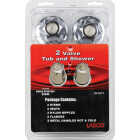 Lasco Price Pfister Large Round Clear Tub & Shower Handle Kit Image 2