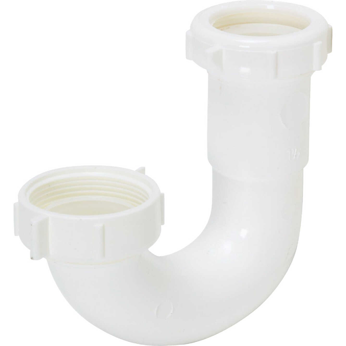 Do it Best 1-1/2 In. or 1-1/4 In White Plastic J-Bend, Carded Image 3