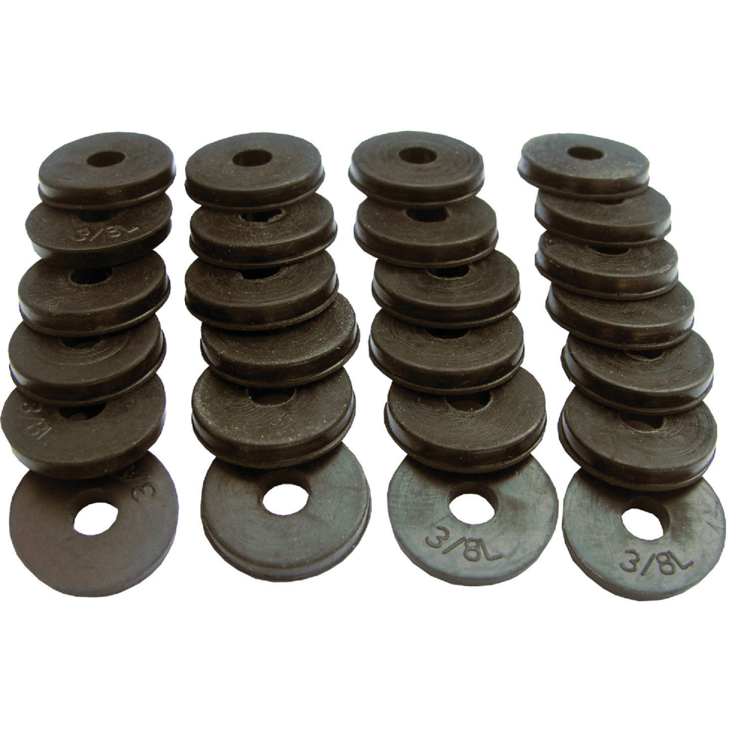 Lasco 11/16 In. Black 3/8L Flat Bibb Faucet Washer (25 Ct.) Image 1