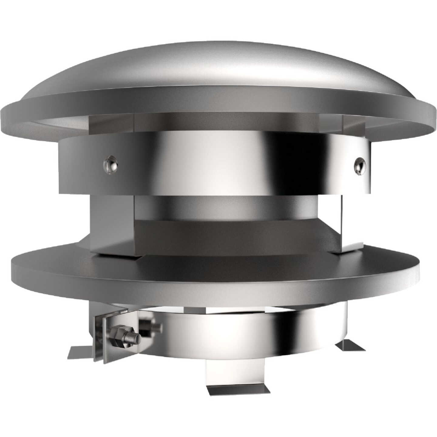 SELKIRK 8 In. Pipe Sure Temp Stainless Steel Round Chimney Cap Image 1