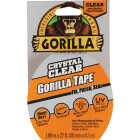 Gorilla 1.88 In. x 9 Yd. Crystal Clear Duct Tape, Clear Image 2