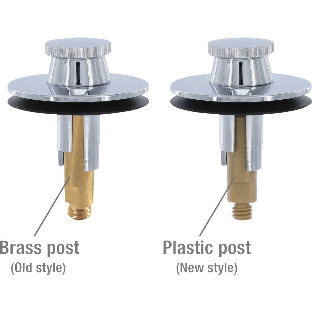 Danco Lift & Turn 3/8 In. & 5/16 In. Thread Tub Drain Stopper Cartridge in Chrome Image 6