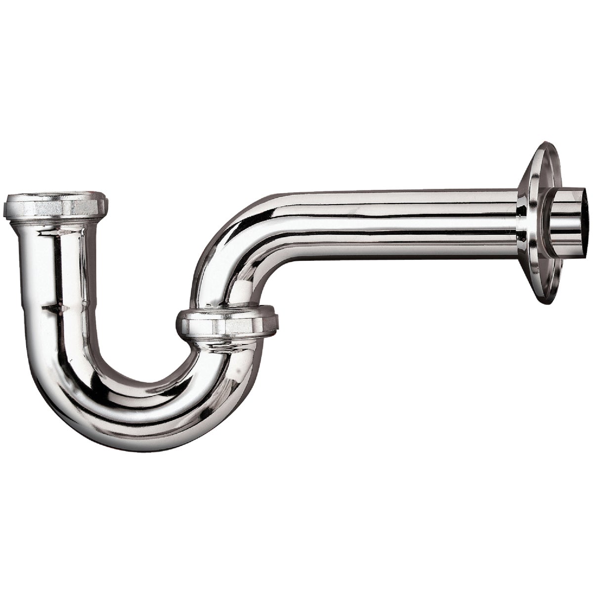 Keeney 1-1/4 In. x 1-1/4 In. Chrome-Plated 20 Gauge Brass P-Trap