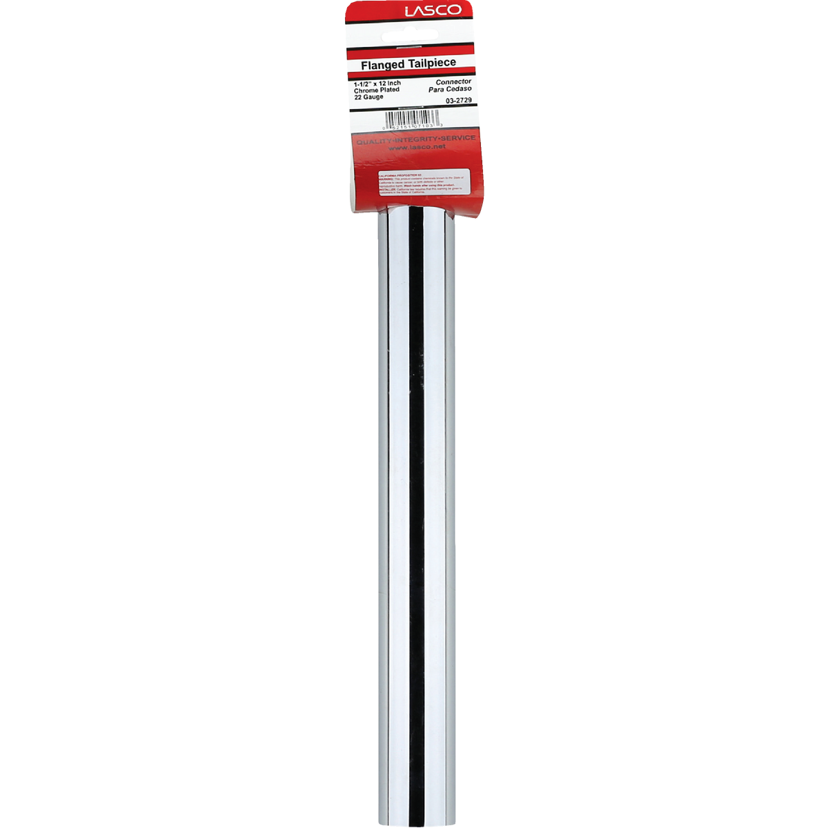 Lasco 1-1/2 In. x 12 In. Chrome Plated Tailpiece Image 2