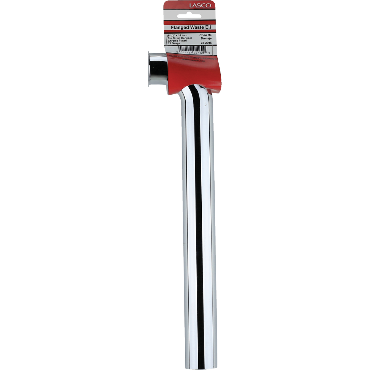 Lasco 1-1/2 In. x 14 In. Chrome Plated Waste Arm Image 2