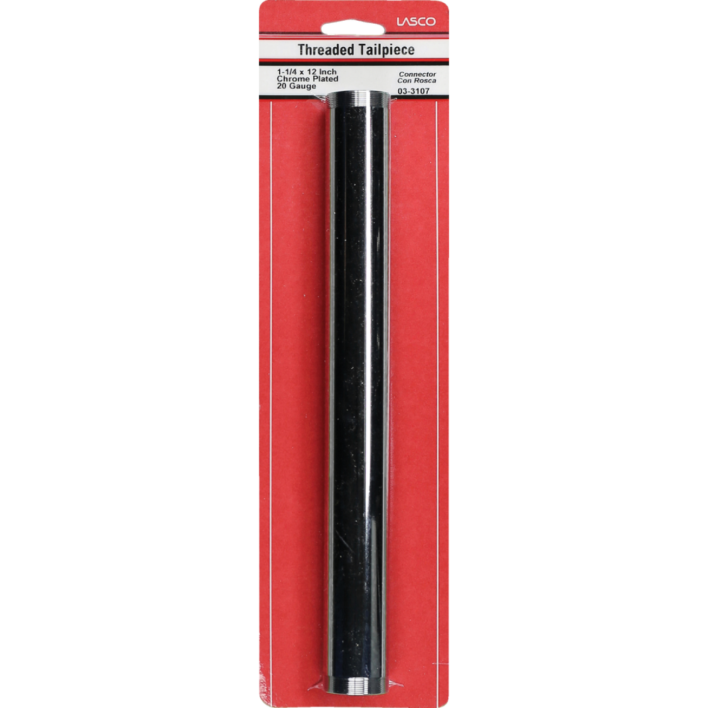 Lasco 1-1/4 In. x 12 In. Chrome Plated Threaded Tube Image 2