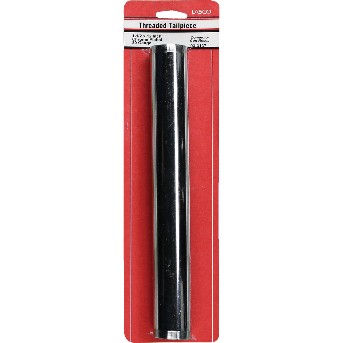 Lasco 1-1/2 In. x 12 In. Chrome Plated Threaded Tube Image 2