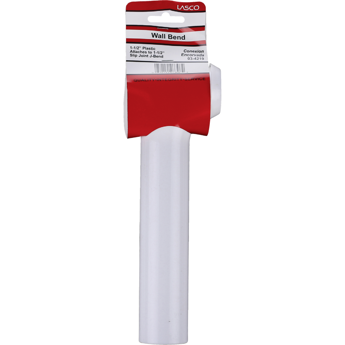 Lasco 1-1/2 In. OD x 7 In. White Plastic Wall Tube Image 2