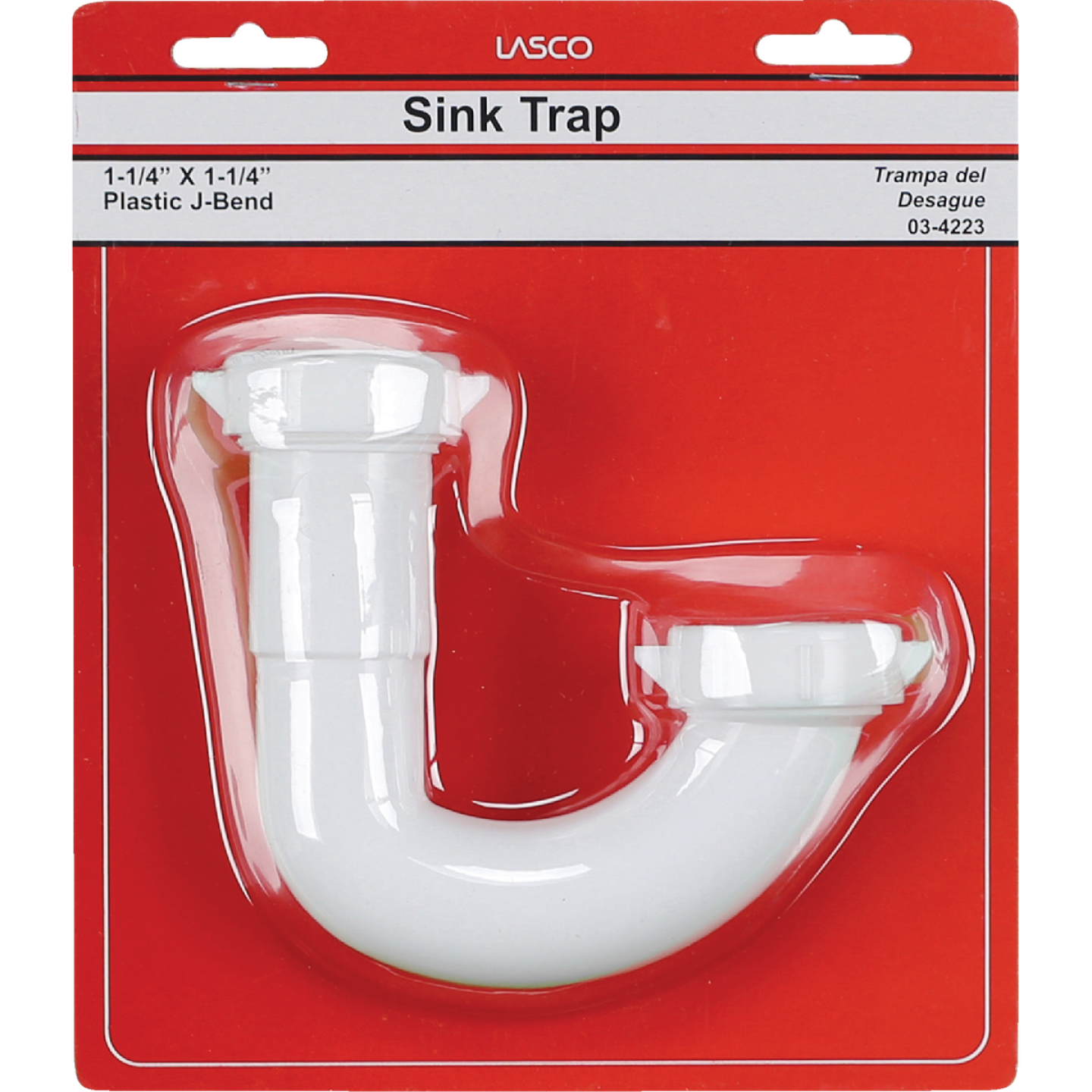Lasco 1-1/4 In. White Plastic J-Bend Image 2