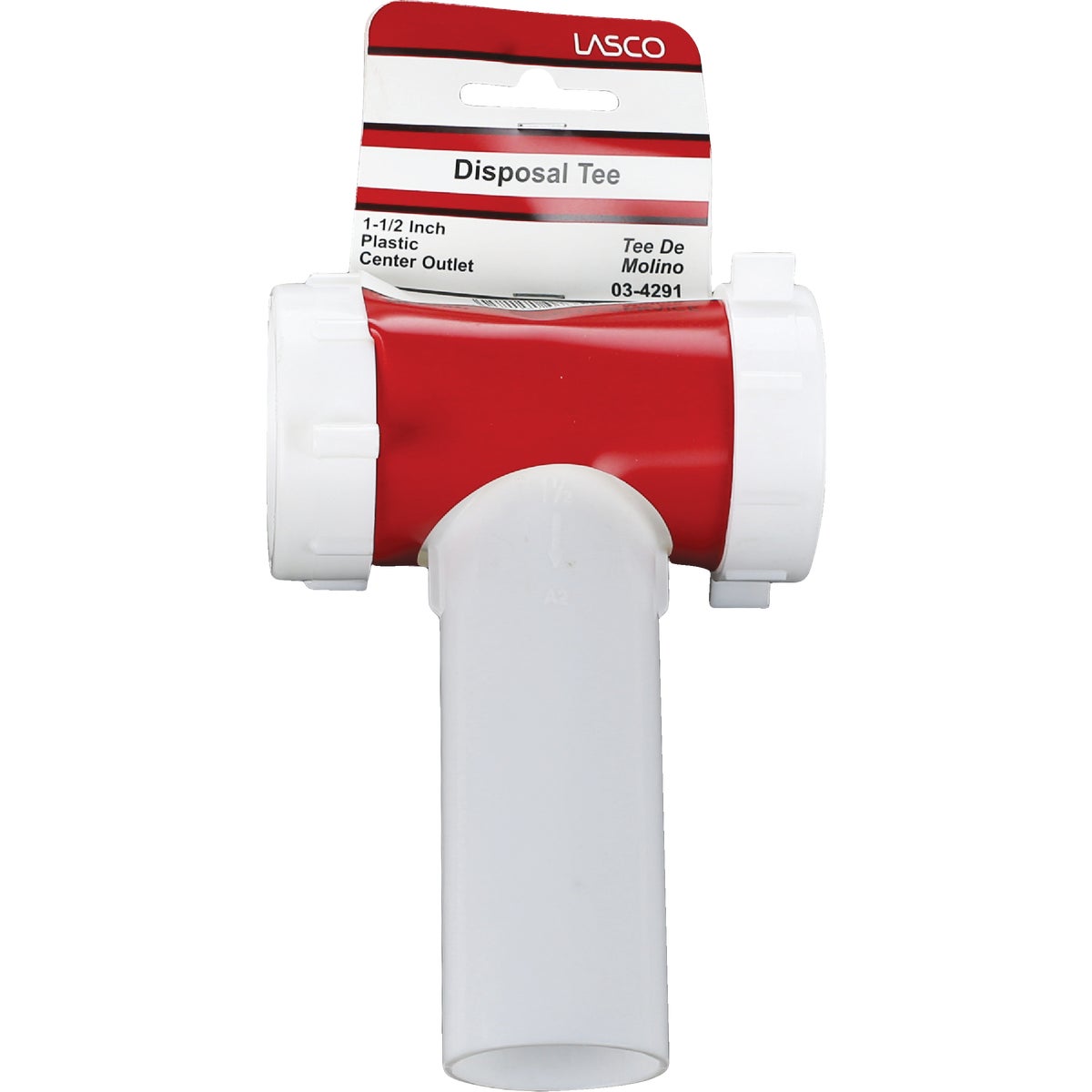Lasco 1-1/2 In. OD White Plastic Tee Image 2