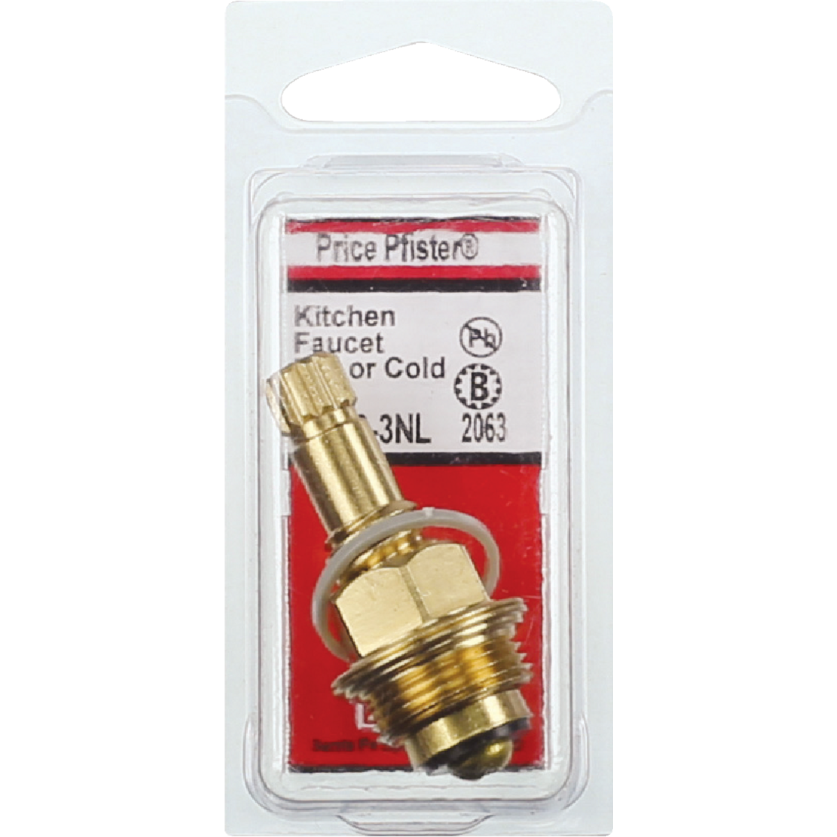 Lasco Hot/Cold Water Price Pfister No. 2063 Faucet Stem Image 2