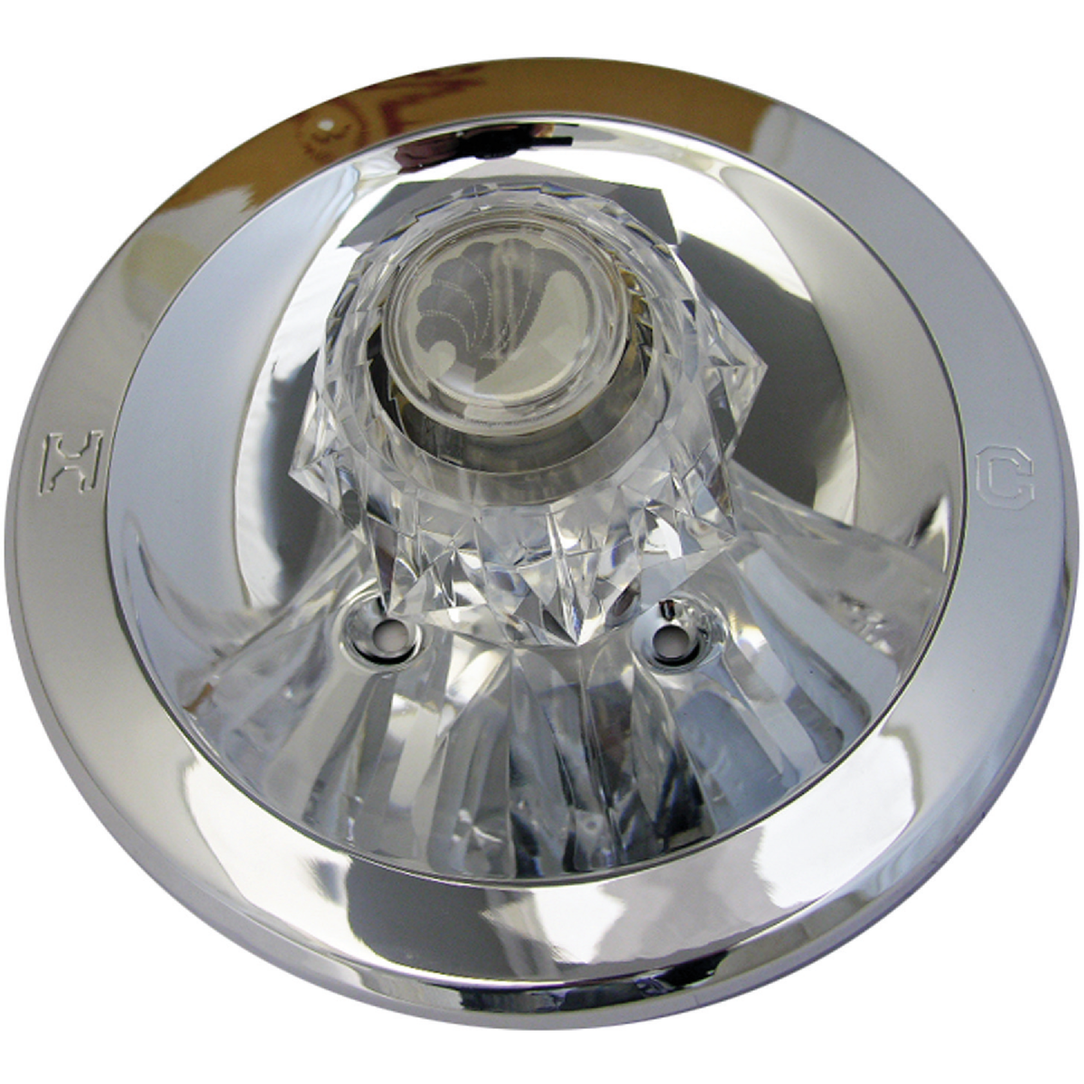 Lasco Chrome Round Handle Delta Tub & Shower Trim Kit Image 1