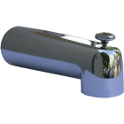Lasco 7 In. Long Chrome Bathtub Spout with Diverter Image 1