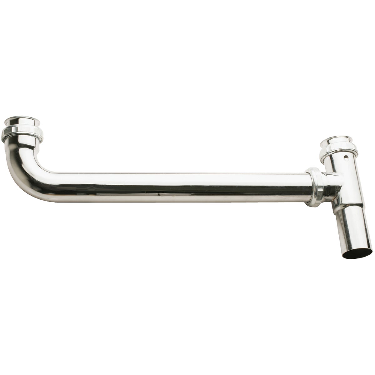 Keeney 1-1/2 In. x 16 In. Satin Nickel End Outlet Waste Image 1