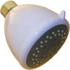 Lasco 3-Spray 1.8 GPM Fixed Shower Head, White Image 1