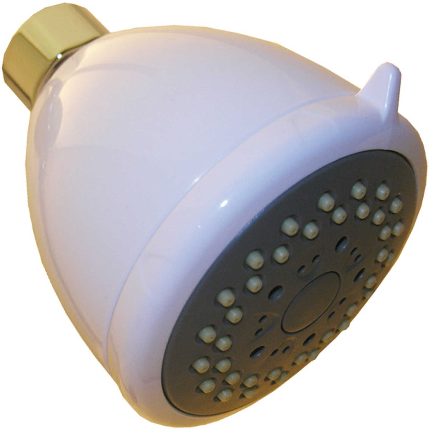 Lasco 3-Spray 1.8 GPM Fixed Shower Head, White Image 1