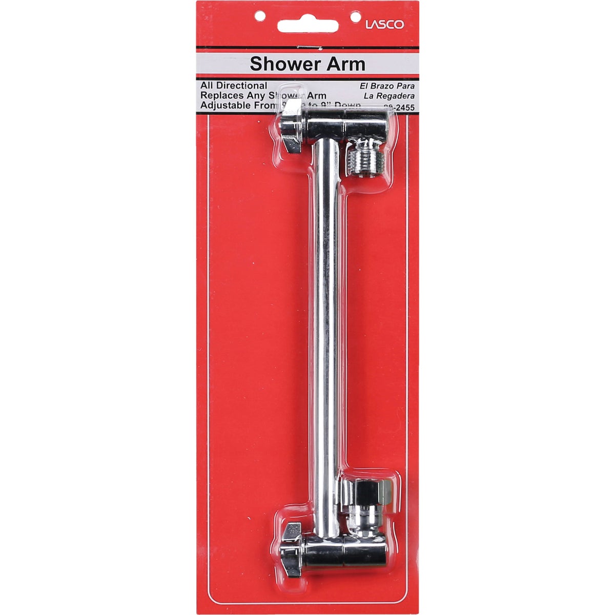 Lasco 10 In. Chrome All-Direction Shower Arm Image 2