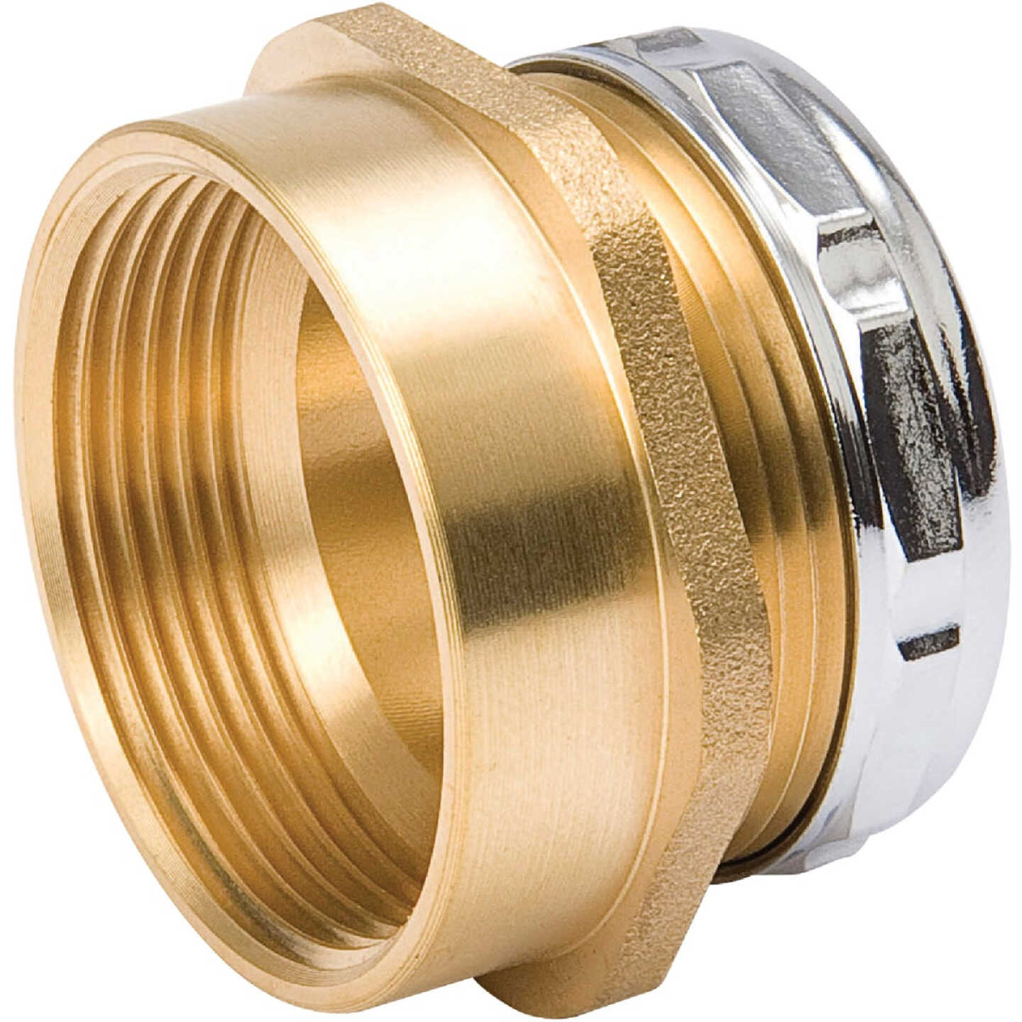 B&K 1-1/2 In. SLIP x 1-1/2 In. FIP Brass Trap Adapter Image 1