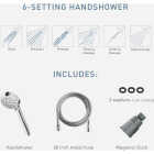 Moen Engage 6-Spray 1.75 GPM Handheld Shower Head with Magnetix, Chrome Image 4