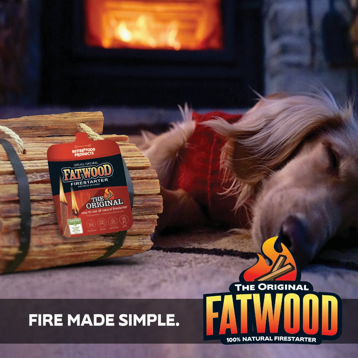 Fatwood 4 Lb. Bundled Fire Starter Image 7