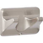 Home Impressions Vista Brushed Nickel Double Robe Hook Image 1