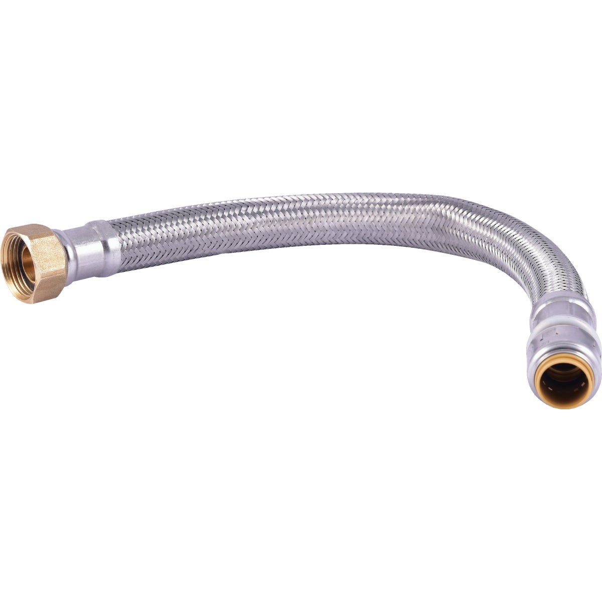 SharkBite 1/2 In. X 3/4 In. FIP X 15 In. L Braided Flexible Water Heater Connector Image 1