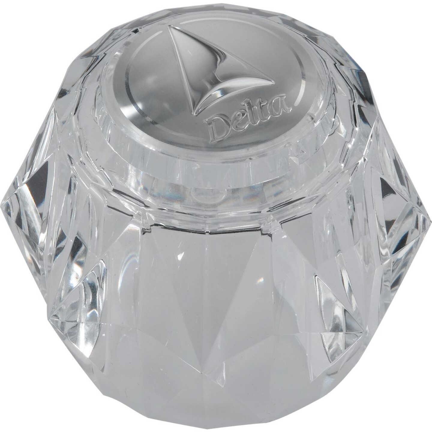 Delta Acrylic Single Knob Clear Faucet Handle Image 1