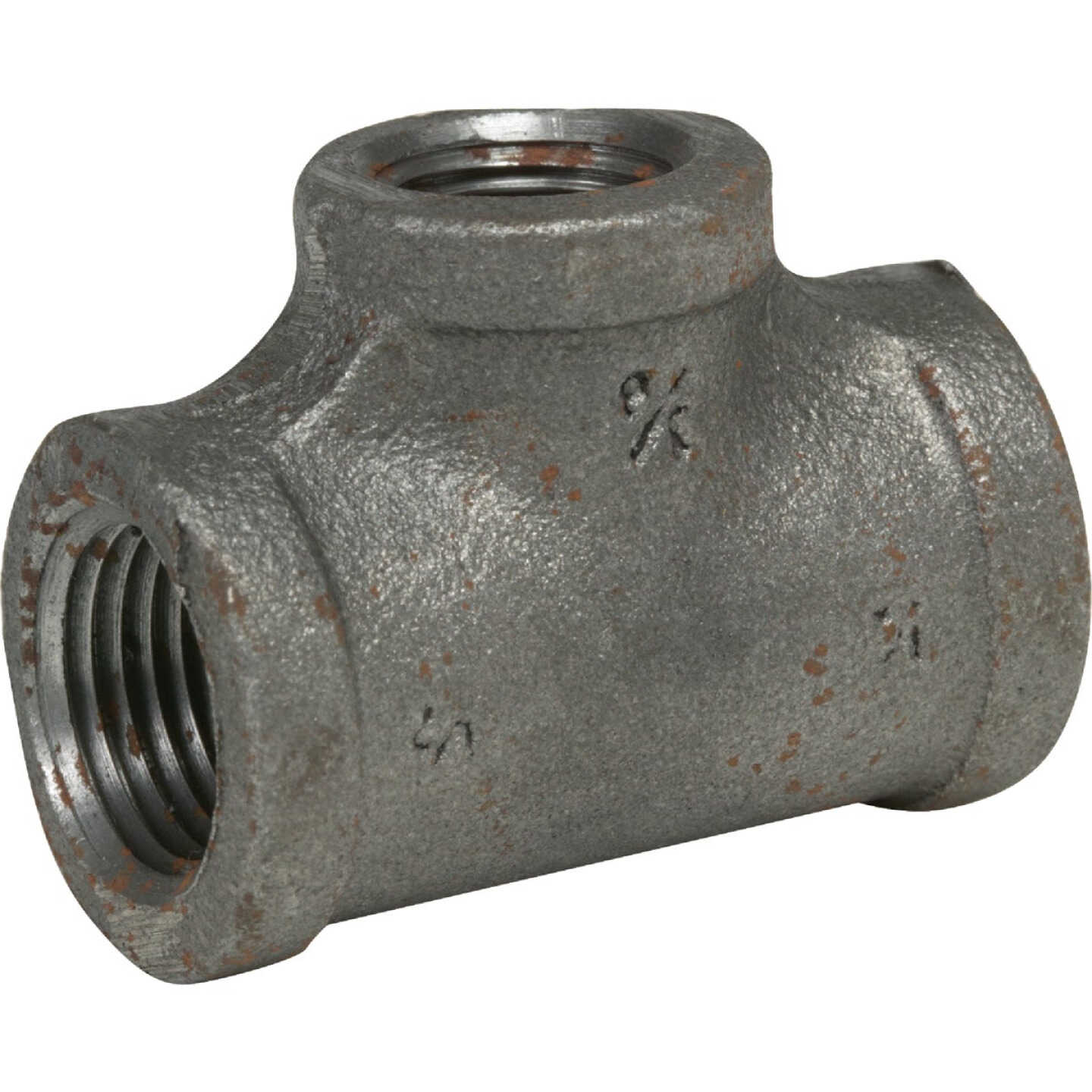 Anvil 3/4 In. x 1/2 In. x 1/2 In. Reducing Malleable Black Iron Tee Image 1